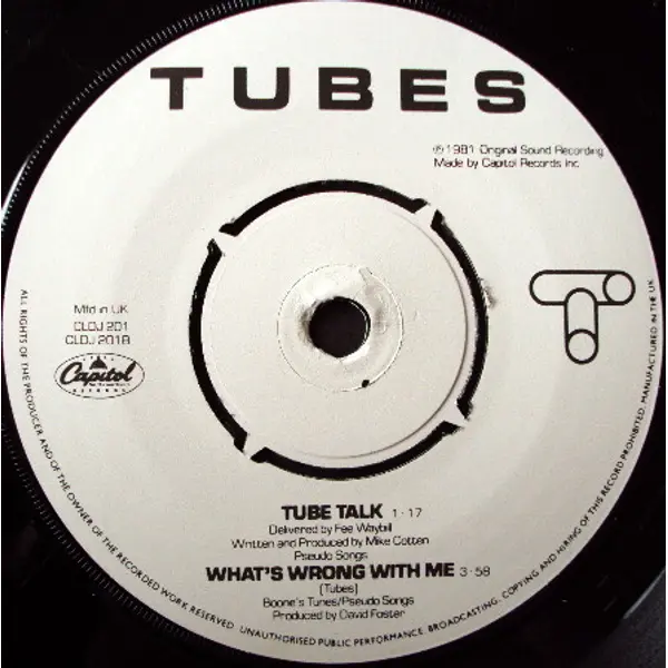 The Tubes - Talk To Ya Later 7 Inch Vinyl Single (7 Inch Record, Promo) - NM/VG+ - Classical33.co.uk