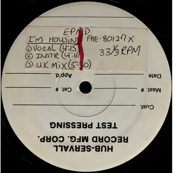 EPMD - I'm Housin' / Get Off The Bandwagon - All City Records