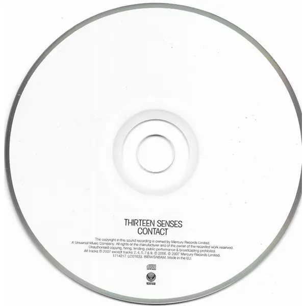 Thirteen Senses - Contact (CD, Album) - NM/NM - Classical33.co.uk