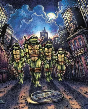 TEENAGE MUTANT NINJA TURTLES (JOHN DU PREZ) - ORIGINAL SCORE VINYL (LTD. ED. NINJA TURTLE 2LP GATEFOLD)