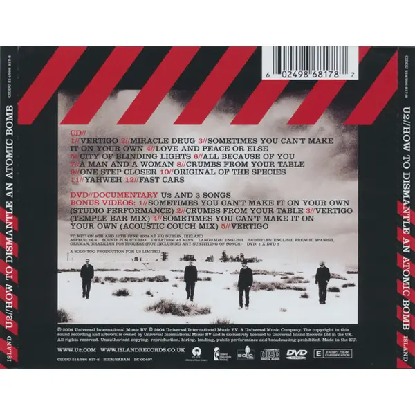 U2 - How To Dismantle An Atomic Bomb (CD, Album + DVD-V, PAL + Num, S/Edition) - NM/NM - Classical33.co.uk