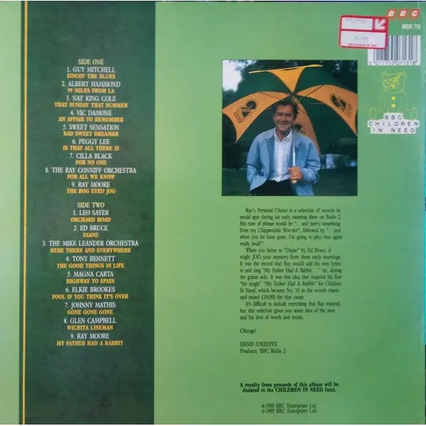 Ray Moore A Personal Choice Vinyl LP (LP Record, Compilation) - NM/VG+ - Classical33.co.uk