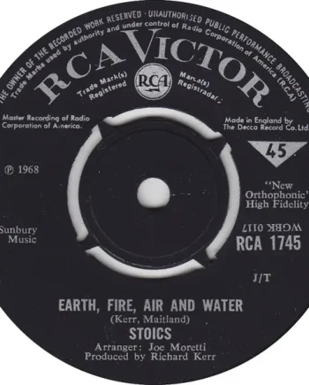 Stoics - Earth, Fire, Air And Water 7 Inch Vinyl Single (7 Inch Record) (Jukebox Record) - NM/Generic - Classical33.co.uk