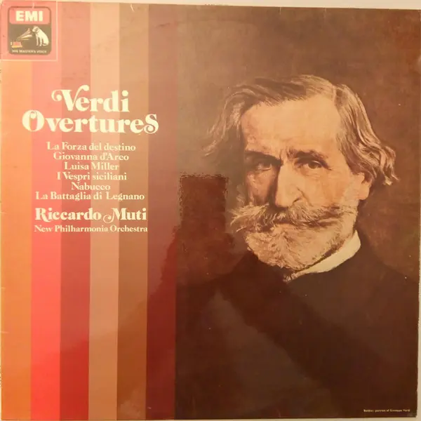 Verdi, Riccardo Muti, New Philharmonia Orchestra - Overtures Vinyl LP (LP Record, Quadraphonic) - NM/VG+ - Classical33.co.uk