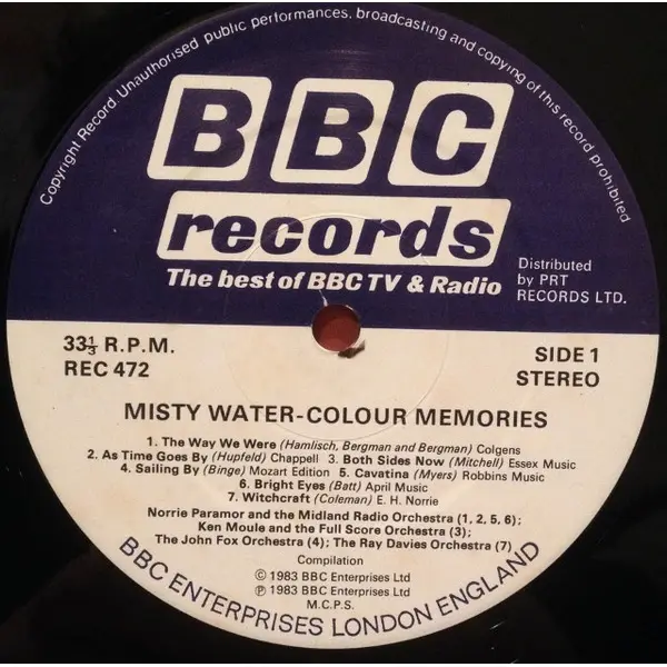 Misty Water - Colour Memories Vinyl LP (LP Record) - NM/VG+ - Classical33.co.uk